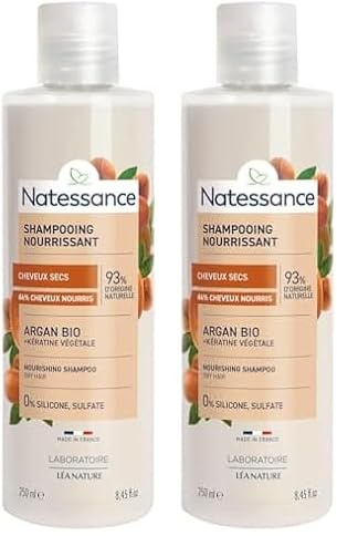 Natessance - Shampooing nutrition - Argan & Kératine végétale (Lot de 2)