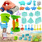NINGESHOP Sandspielzeug Set, Sandspielzeug Junge Mädchen, 29 PCS Sandkasten Strand Spielzeug, Wasserspielzeug, Sand Toys Kids Set mit Eimer, Schaufel, Gießkanne, Outdoor Spielzeug Für Kinder 3-10
