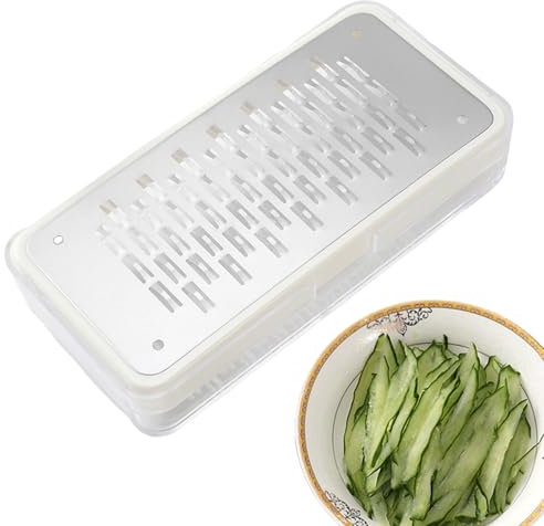 Grattugia da cucina multifunzionale in acciaio inox - Grattugia efficiente per frutta e verdura per | Grattugia manuale antiscivolo per cipolle, patate, carote, formaggio, cioccolato