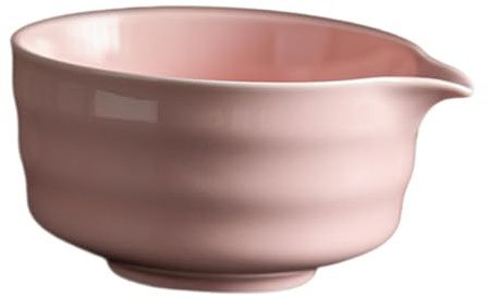 Gcljlmy Matcha-skål, teskål med pip, dekoration, bärbart ornament, tillbehör, matchande kopp för kök, matsal, familj (rosa)