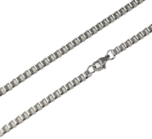 Halsband i rostfritt stål titan med kedjelåda Wei gör-det-själv-tillbehör Europeiska och amerikanska mäns små