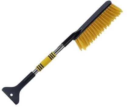 Generisch Cepillo de nieve extensible para coche, dispositivo de limpieza multiusos, para invierno, rascador de hielo de cristal, para conductores, autocaravanas, todoterrenos, clima frío, utilidad