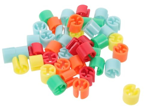 Artibetter 150 Pezzi Indicatori per Grucce in Plastica Colorati, Anelli Rotondi per Codifica Taglie, Installazione Rapida e Protezione dei Capi Nell'organizer Armadio