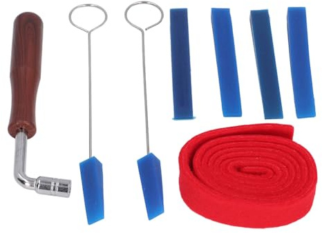 SEAFRONT Piano Tuning Kit Professionell Stämhammare med Spak i Rostfritt Stål Gummitämpare Plastverktyg 118 Cm Förlängd Stång för Elever Lärare Lärlingar och Stämmare
