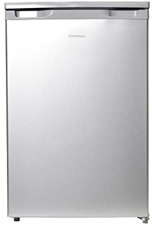 Statesman U355S Under Counter Freezer, 55cm, 86 Litres, 3 Large Capacity Storage Drawers, 4* Freezer, Reversible door, Adjustable Feet, Energy efficient, Silver