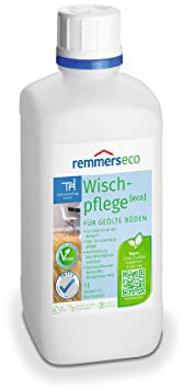 Remmers Wischpflege für geölte Böden [eco], 1 Liter, Bodenpflegemittel für geölten und gewachsten Holzboden, Parkett oder Korkboden, nachhaltig, vegan