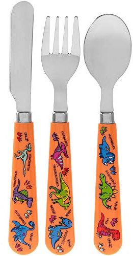 Lesser & Pavey LP42489A Besteckset für Kinder, Dinosaurier, Metall