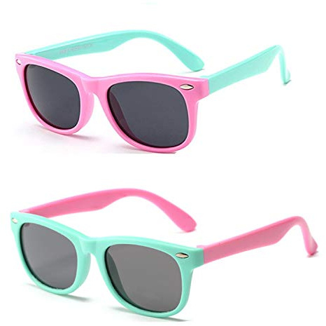 FOURCHEN Lunettes de soleil polarisées pour garçons et filles