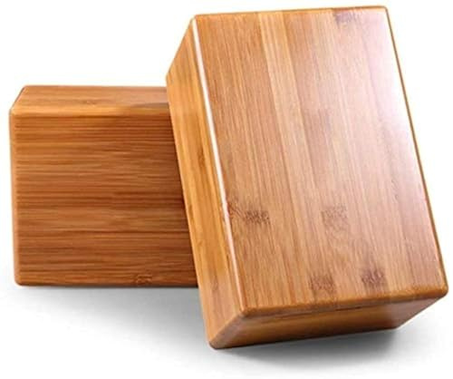 Blocchi di bambù per yoga, blocco verticale, supporta mattoni per approfondire le pose, migliorare la forza e aiutare l'equilibrio e la flessibilità, non tossico, inodore e resistente all'acqua