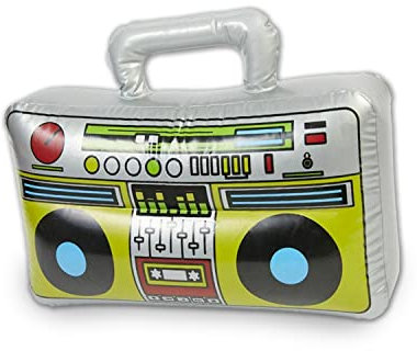 Radio Gonflable Boom Box Blow Up Toy Nouveauté Robe Blague Fête Halloween