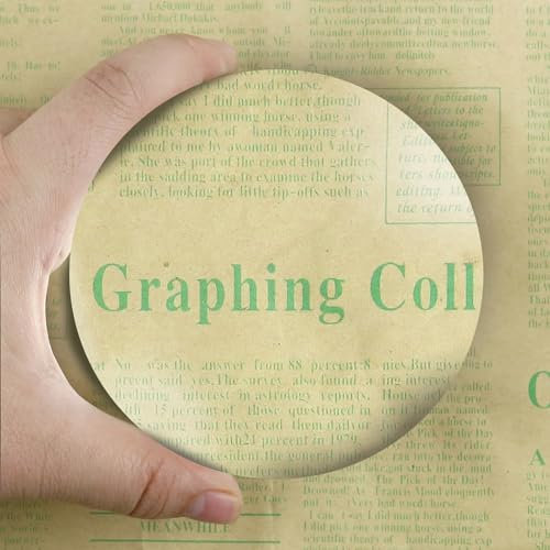 Dandelion 6-fache Kuppellupe aus Acryl, Briefbeschwerer, 95 mm