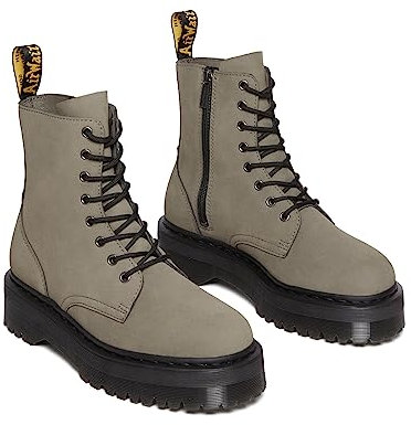 Dr. Martens Unisex 31296059 Boots, Nickel Grey Milled Nubuck Wp, 38 EU