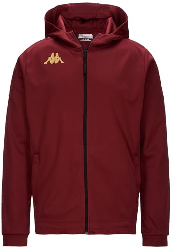 Kappa Sudadera GREVOLO, Sudadera Banda, Granate, L, Hombre