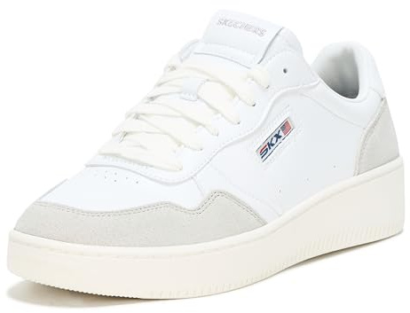 Skechers Sport Court 2.0-on The Block Sneaker Donna, Bianco, 37 EU