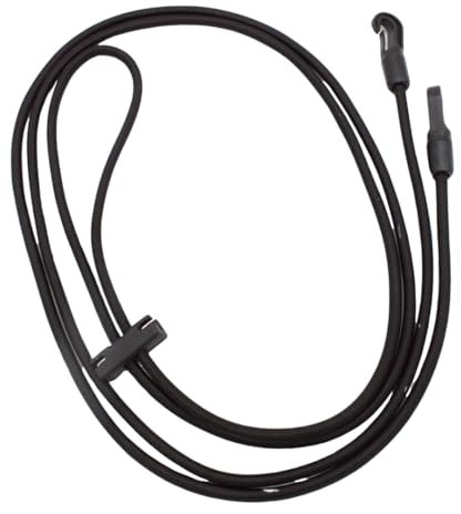 PFIFF 103118 Halsverlängerer, Hilfszügel zur Haltungskorrektur, elastisches Chambon, verlängerung des Halses, Verbesserung von Hals- und Genickbeschwerden, 3,4m, Schwarz, Full