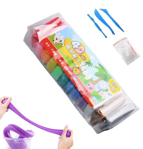Bsbkoj Kinder Modelliermasse-Set, Modelliermasse Kit, Modelliermasse für Kinder, Ton-Kit für und Mädchen, Modellierwerkzeuge für Kinder, kreative Knete für Kinder, Modelliermasse,
