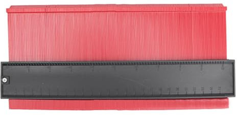 Calibro di profilo da 14 cm, strumento di profilo, duplicatore di contorni per copia precisa di forme irregolari, strumento per falegnameria, pavimenti, piastrelle, lavorazione del legno, edilizia,