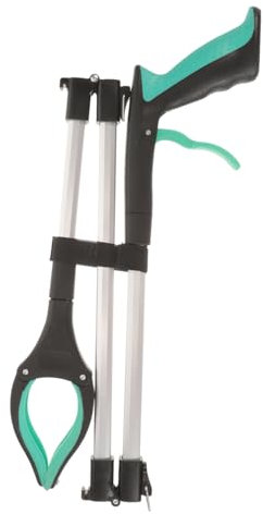 HANABASS Pinza Pieghevole Per Rifiuti Con Manico Ergonomico Strumento Di Raccolta Immondizia Per Uso Esterno e Per Persone Con Mobilità Limitata Leggera e Resistente