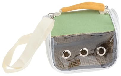 MotiveTech Vogeltransportbox mit Fenster, Geeignet für Kleintiere Wie Sittiche Und Kanarienvögel, GrÜn