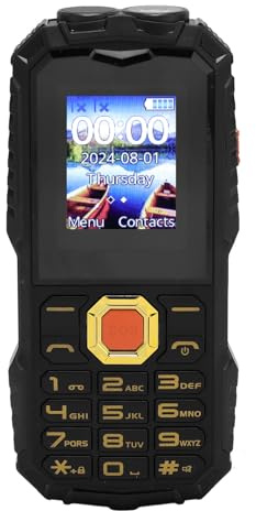 Fabater 4G Smartphone for Elderly, Exceptional Sound Quality, 5000mAh Battery, SOS Player for Seniors (Black)