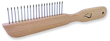 MERXartis Hundekamm Zottel - Hundesalon Kamm für dichtes Fell mit viel Volumen