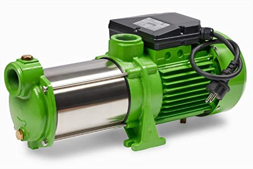 CHM GmbH® Kreiselpumpe Edelstahl 1100 Watt 8700 L/h, 5,5 Bar Druck Gartenpumpe Wasserpumpe Pumpe Hauswasserwerk