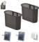 2PCS Zahnbürstenhalter Wand Befestigte, Elektrischer Zahnputzbecherhalter Ohne Bohren, Wandmontiertes Zahnputzbecher mit 2 Selbstklebenden Zahnbürstenhaltern und Zahnpasta-Clip für Dusche Bad Küche
