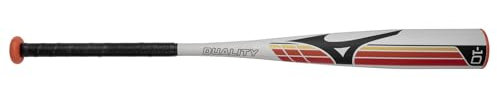 Mizuno Duality Hybrid - Big Barrel Youth Baseball Bat (-10) | 28 Inch 2 Piece Aluminum Youth - Boys Baseball Bat | Grey/Red