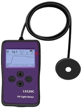 Luxmètre numérique LS126C LS127C Compteur de lumière UV Vente directe Radiomètre ultraviolet Test Lampe 254 nm Avec conception conviviale(LS126C)