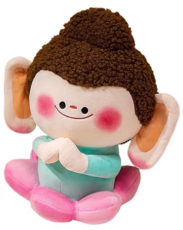 Buddha plyschleksak,Buddha plyschleksak Söt fylld plysch, 30 cm/11,81 tum | Buddha Toy för sovrum, vardagsrum, studio, födelsedag, jul, nyår