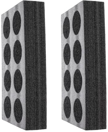 HAPINARY Bandejas Portavasos Negras Diseño Simple Orificios para Sujetar Bebidas de Espuma de Polietileno para 8 Tazas Paquete de 2 en Cafeterías y Tiendas de Postres