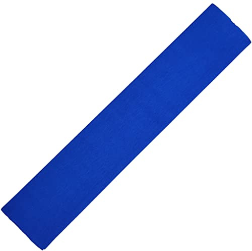 BCreativetolearn Grandi fogli di carta crespa blu scuro, alternativa alla carta velina, colori vivaci per creazioni fai da te, fiori di carta e confezioni regalo, rotolo di carta 50 x 300 cm.