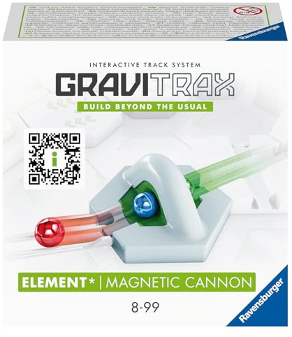 Ravensburger GraviTrax Element Magnetic Cannon 22413 - Erweiterung für deine Kugelbahn - Murmelbahn und Konstruktionsspielzeug ab 8 Jahre