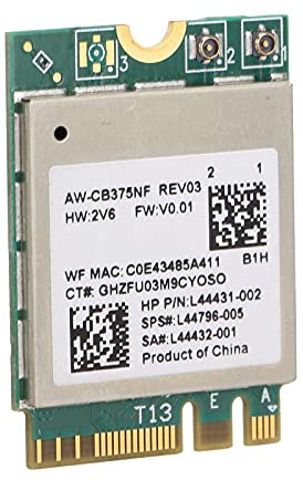 Tarjeta de Red Inalámbrica para PC, Accesorios de Ordenador del Módulo de WiFi 2,4/5,0 GHz Bluetooth 5,0 M.2 NGFF Tarjeta de Red Inalámbrica 802.11a/b/g/n/AC RTL8822CE