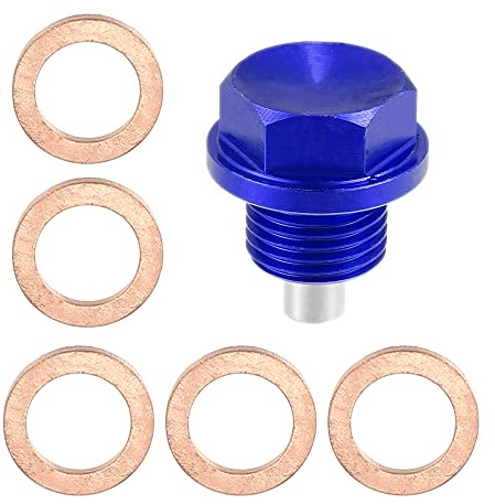 A ABSOPRO Tappo Coppa Olio Motore M16x1.5 Motore Vite Scarico Coppa Olio Blu