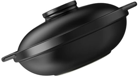 IMIKEYA Keramik Kochtopf Für Suppe Und Reis Haushalts Schmortopf Mit Energiesparendem Boden Stabil Und Leicht Zu Reinigen