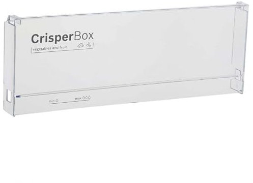 Masterpart Cajón de ensalada para frigorífico, congelador, cajón, caja para crujientes, cubierta frontal, mango compatible con frigoríficos Bosch KGV36
