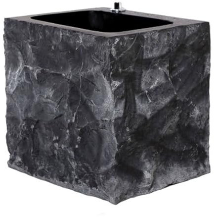 Évier utilitaire pour vadrouille Évier utilitaire en pierre brute sculpté à la main, évier de service de vadrouille for balcon domestique, station de lavage sur pied extérieure, robinet non inclus Sta