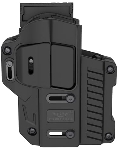 Fondina tattica universale girevole a 360°, fondina OWB adatta alla maggior parte delle pistole compatte e full size più diffuse