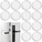 Sheryl&Rain Fermaporta Maniglia a Muro Adesivo,12 Pezzi Paracolpi Porta per Proteggere Pareti, 40mm Bianco Proteggi Maniglia Porta, Proteggi Muro Da Sedie Gommini Per Bagno, Pareti