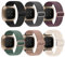 JOYIAL 6 Stück Kompatibel mit Fitbit Versa 3 Armband/Fitbit Versa 4 Armband Weiches Elastisch Ersatz Nylon Sport Band Einstellbare Weiche Woven Übung Armbänder für Damen/Herren (6 Farben)