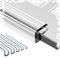 DAQXYH Bande d'étanchéité transparente en forme de U - Protection de bord en verre transparent - Flexible - Découpable pour panneaux et coins de table (4 à 5 mm)