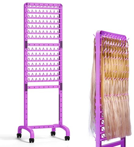 Sunnacate Braiding Hair Rack 280 Pegs, Height Adjustable
