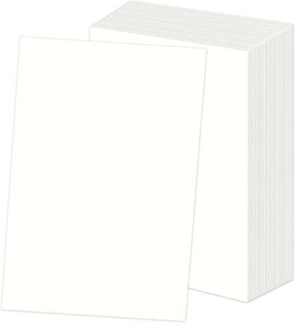 30 Blatt Tonpapier A4, 250g/m² Dickes Papier Creme Weiß, Bastelpapier Tonkarton Druckerpapier für Schreiben Malen Einladungen Scrapbook Menüs DIY-Karten Basteln