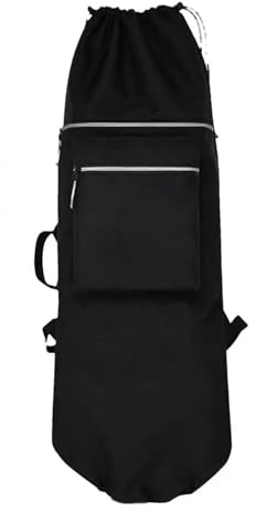KHASCBNF Sac De Skateboard Etanche Sac de Rangement for Skateboard, Sac à Dos Portable avec Cordon Serrage, bandoulière(White)