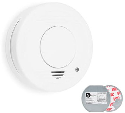 Detector de humo Smartwares con fijación magnética, tono de alarma de 85 dB para una protección fiable contra incendios.
