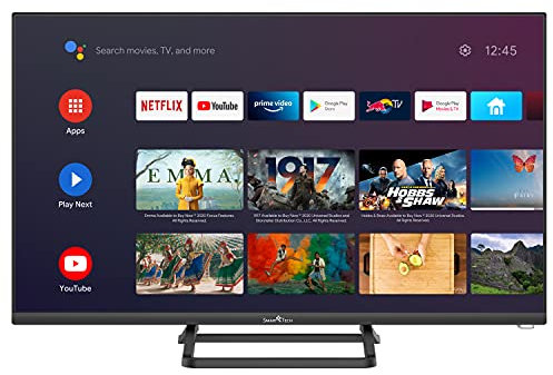 Smart TV 32 Pollici, HD Ready, LED, DVB-T2, Android