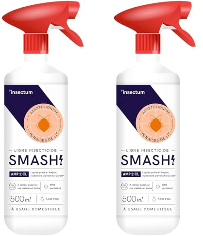 Insectum 2 Insetticida cimici da letto AMP 2 CL - Spray cimici da letto Flacone 500 ml - Insetticida per cimici da letto adatto per tutta la casa - Spray anti cimici da letto per materassi e divani