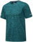 MAGCOMSEN Herren Meliert Sport T-Shirts Schnelltrocknend Funktionsshirts mit Reflektorstreifen Atmungsaktiv Wandershirt Leicht Trainingsshirt Ohne Etiketten Jadegrün 2XL