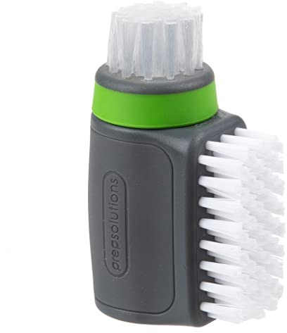 Prep Solutions Dual Veggie Brush Scrubber - Two Sets of Soft & Firm Bristles for Delicate & Tough Produce
